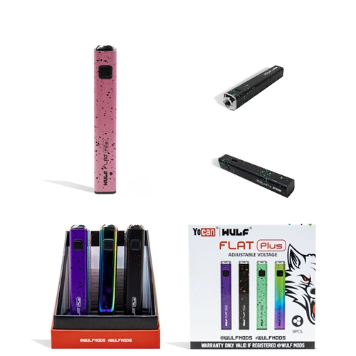 Wulf Flat Mini 900 mAh Cartridge Battery by Yocan (9pk Display)